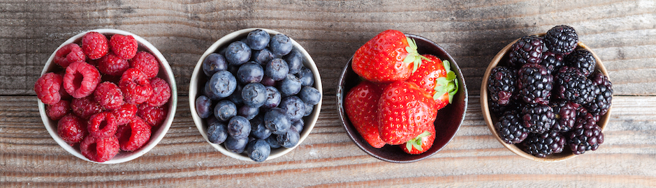 Dietitian bowls of berries